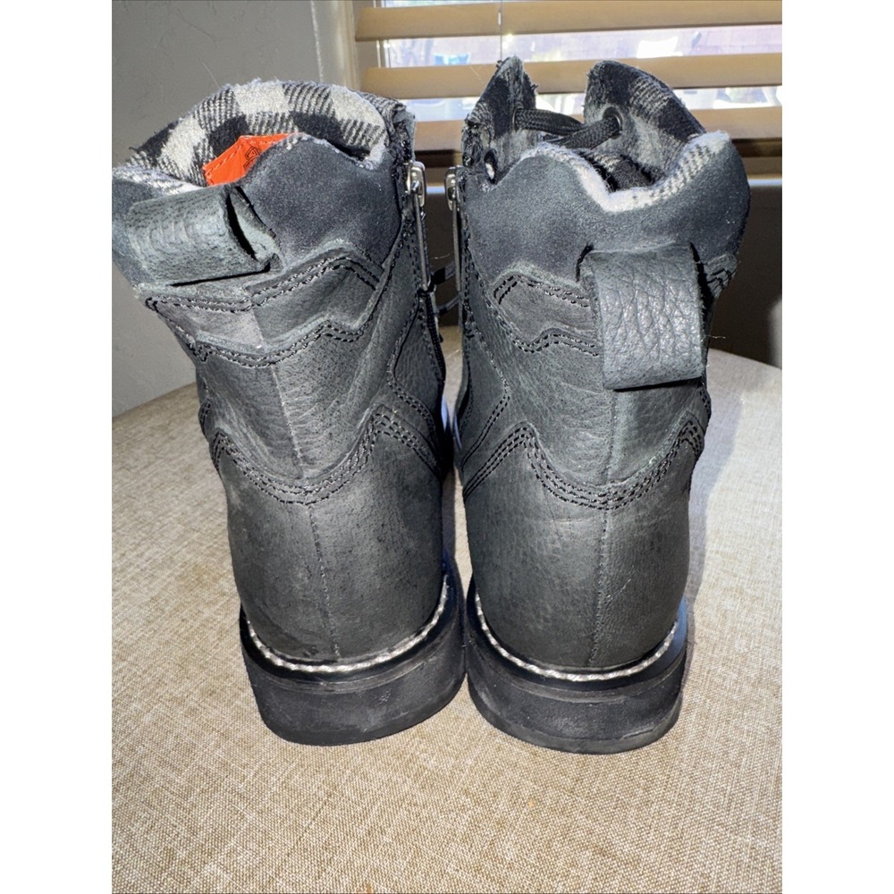 Harley Davidson Black Leather Motorcycle Boots Style 96006 SZ 9.5 M - Picture 5 of 8